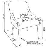 Mayette Cognac Dining Side Chair, Set of 2 by Coaster at Eve Furniture