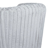 Mira Light Grey Soft Plush Fabric Swivel Chair by Ashcroft Imports at Eve Furniture