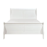 Mayville White Queen Sleigh Bed by Homelegance at Eve Furniture