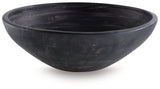 Meadie Distressed Black Bowl by Ashley at Eve Furniture