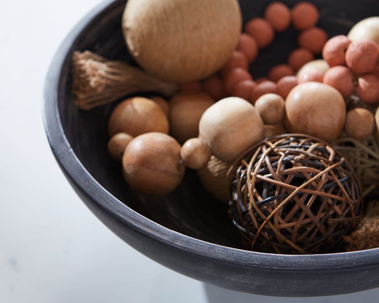 Meadie Distressed Black Bowl by Ashley at Eve Furniture