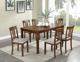 Medford Walnut/Beige 7 PC. Dining Table Set by Furniture of America at Eve Furniture