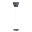 Meg Black/Chrome Floor Lamp by Furniture of America at Eve Furniture