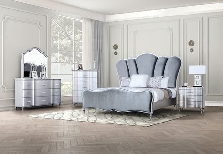 Melodi Parc Silver Queen Bed by Furniture of America at Eve Furniture