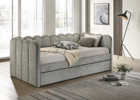 Melody Light Gray Daybed by Crown Mark at Eve Furniture