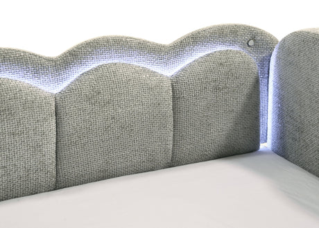 Melody Light Gray Daybed by Crown Mark at Eve Furniture