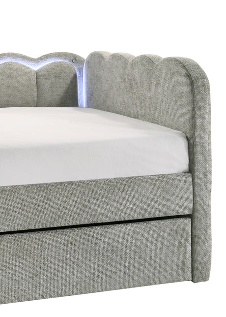 Melody Light Gray Daybed by Crown Mark at Eve Furniture