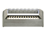 Melody Light Gray Daybed by Crown Mark at Eve Furniture