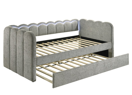 Melody Light Gray Daybed by Crown Mark at Eve Furniture