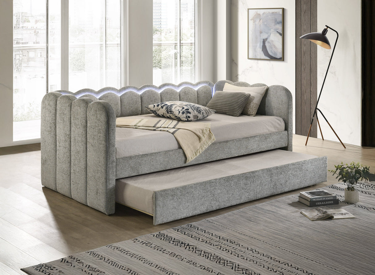 Melody Light Gray Daybed by Crown Mark at Eve Furniture