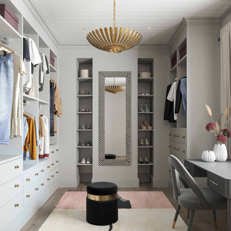 Melody Velvet Tasseled Ottoman by TOV Furniture at Eve Furniture