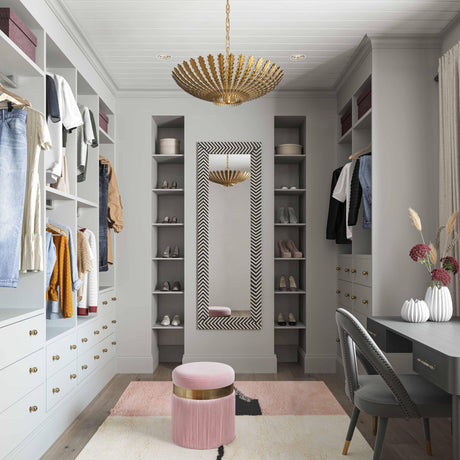 Melody Velvet Tasseled Ottoman by TOV Furniture at Eve Furniture