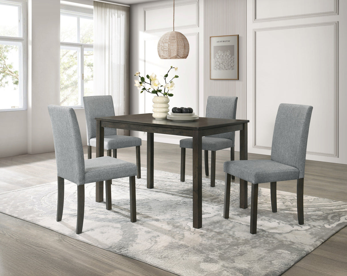 Melshire Dark Wood and Gray Dining Set by Crown Mark at Eve Furniture
