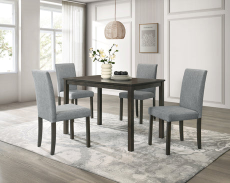 Melshire Gray Dining Side Chair, Set of 2 by Crown Mark at Eve Furniture