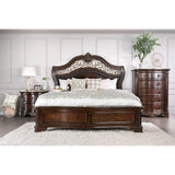 Menodora Brown Cherry Queen Bed by Furniture of America at Eve Furniture