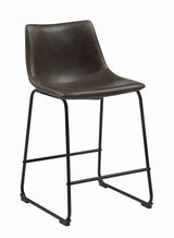 Michelle Two-tone Brown/Black Armless Counter Height Stools, Set of 2 by Coaster at Eve Furniture