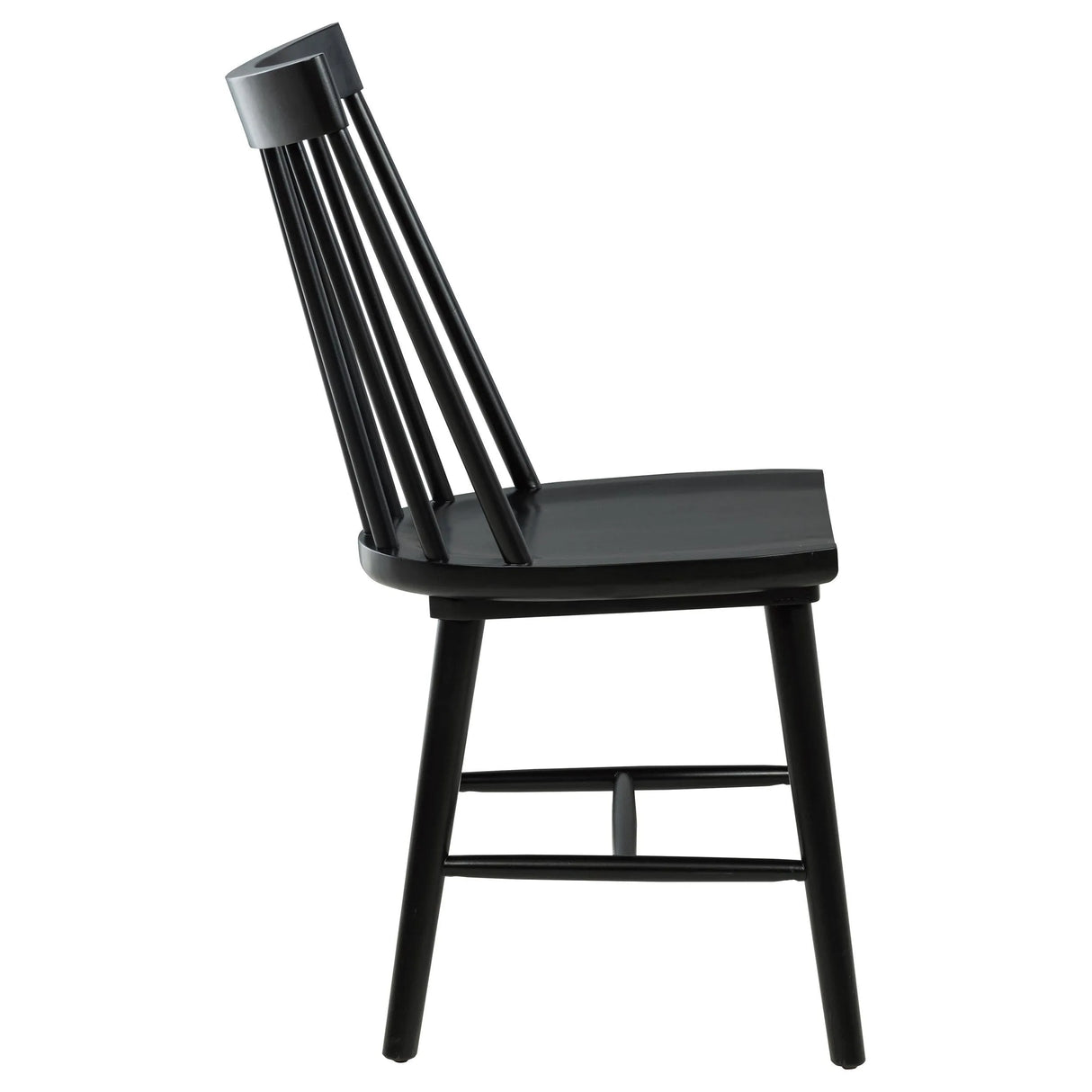 Middleton Black Solid Wood Dining Side Chair, Set of 2 by Coaster at Eve Furniture