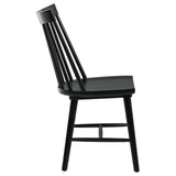 Middleton Black Solid Wood Dining Side Chair, Set of 2 by Coaster at Eve Furniture