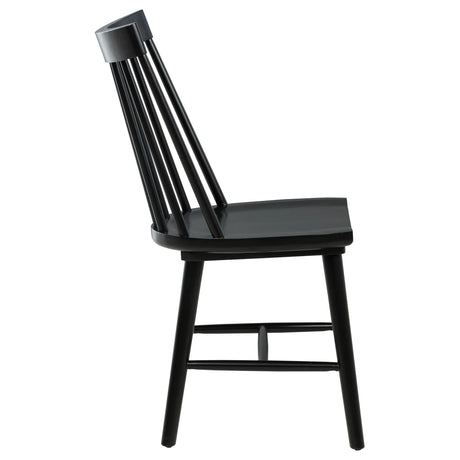 Middleton Black Solid Wood Dining Side Chair, Set of 2 by Coaster at Eve Furniture
