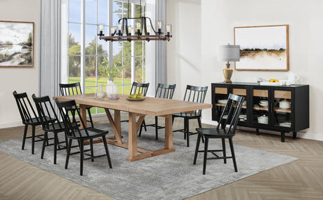 Middleton Black Solid Wood Dining Side Chair, Set of 2 by Coaster at Eve Furniture