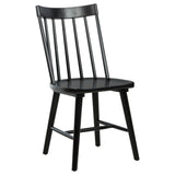 Middleton Black Solid Wood Dining Side Chair, Set of 2 by Coaster at Eve Furniture