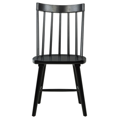 Middleton Black Solid Wood Dining Side Chair, Set of 2 by Coaster at Eve Furniture
