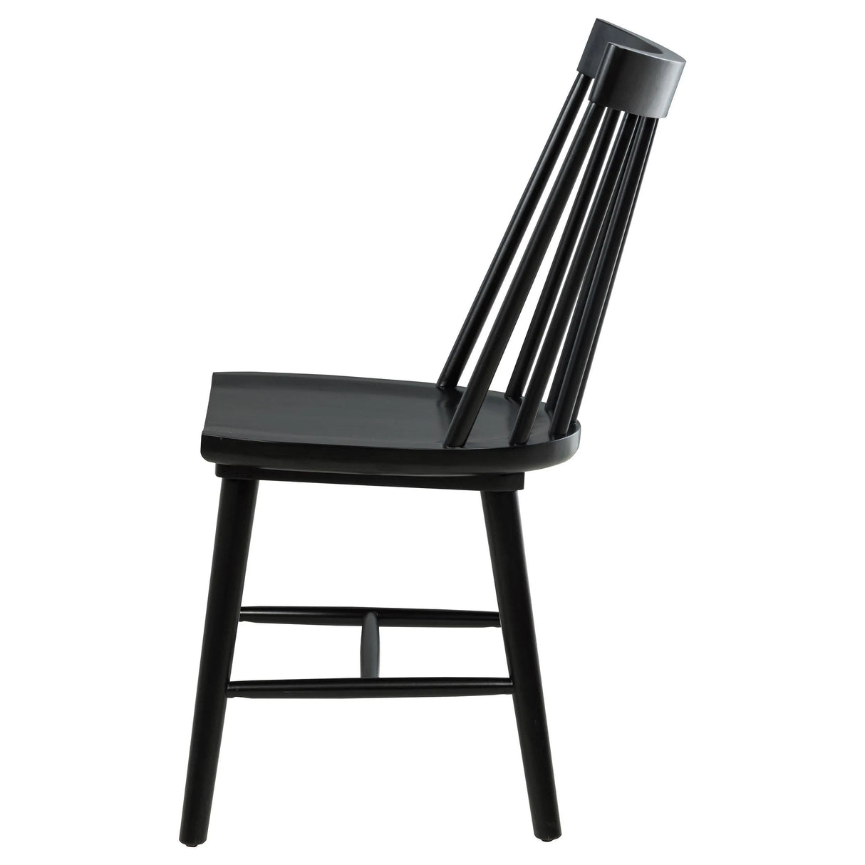 Middleton Black Solid Wood Dining Side Chair, Set of 2 by Coaster at Eve Furniture