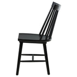 Middleton Black Solid Wood Dining Side Chair, Set of 2 by Coaster at Eve Furniture