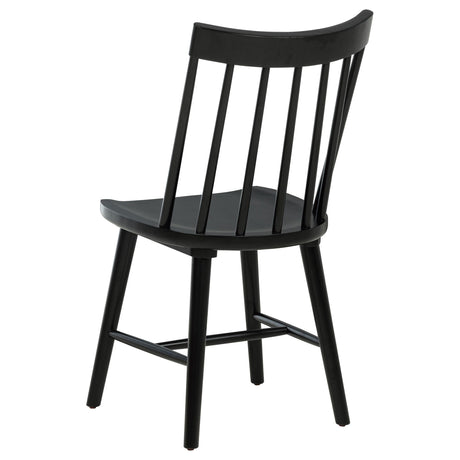 Middleton Black Solid Wood Dining Side Chair, Set of 2 by Coaster at Eve Furniture