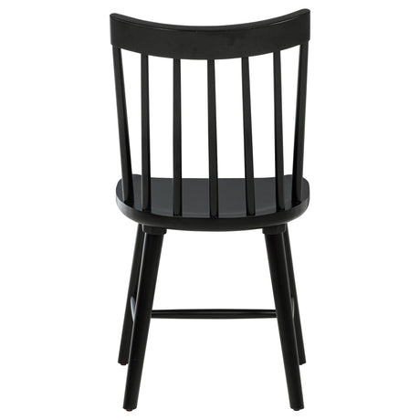 Middleton Black Solid Wood Dining Side Chair, Set of 2 by Coaster at Eve Furniture