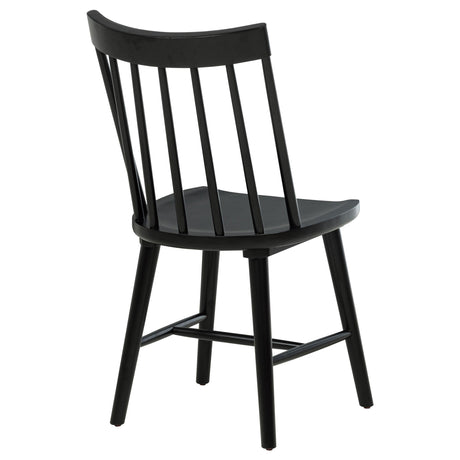 Middleton Black Solid Wood Dining Side Chair, Set of 2 by Coaster at Eve Furniture