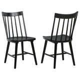 Middleton Black Solid Wood Dining Side Chair, Set of 2 by Coaster at Eve Furniture