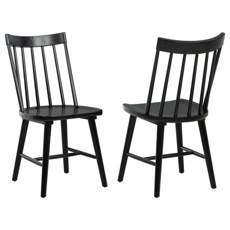 Middleton Black Solid Wood Dining Side Chair, Set of 2 by Coaster at Eve Furniture