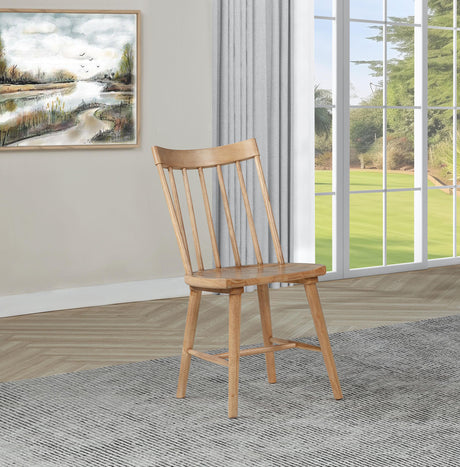Middleton Brown Solid Wood Dining Side Chair, Set of 2 by Coaster at Eve Furniture