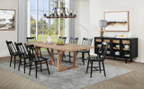 Middleton Natural Brown Dining Table with 106-inch Extension Leaf by Coaster at Eve Furniture