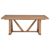 Middleton Natural Brown Dining Table with 106-inch Extension Leaf by Coaster at Eve Furniture