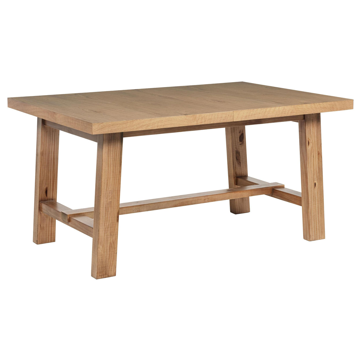 Middleton Natural Brown Dining Table with 76-inch Extension Leaf by Coaster at Eve Furniture