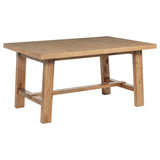 Middleton Natural Brown Dining Table with 76-inch Extension Leaf by Coaster at Eve Furniture