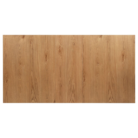 Middleton Natural Brown Dining Table with 76-inch Extension Leaf by Coaster at Eve Furniture