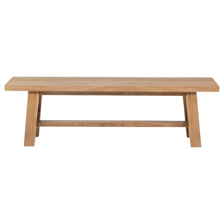 Middleton Natural Brown Wood Backless Dining Bench by Coaster at Eve Furniture