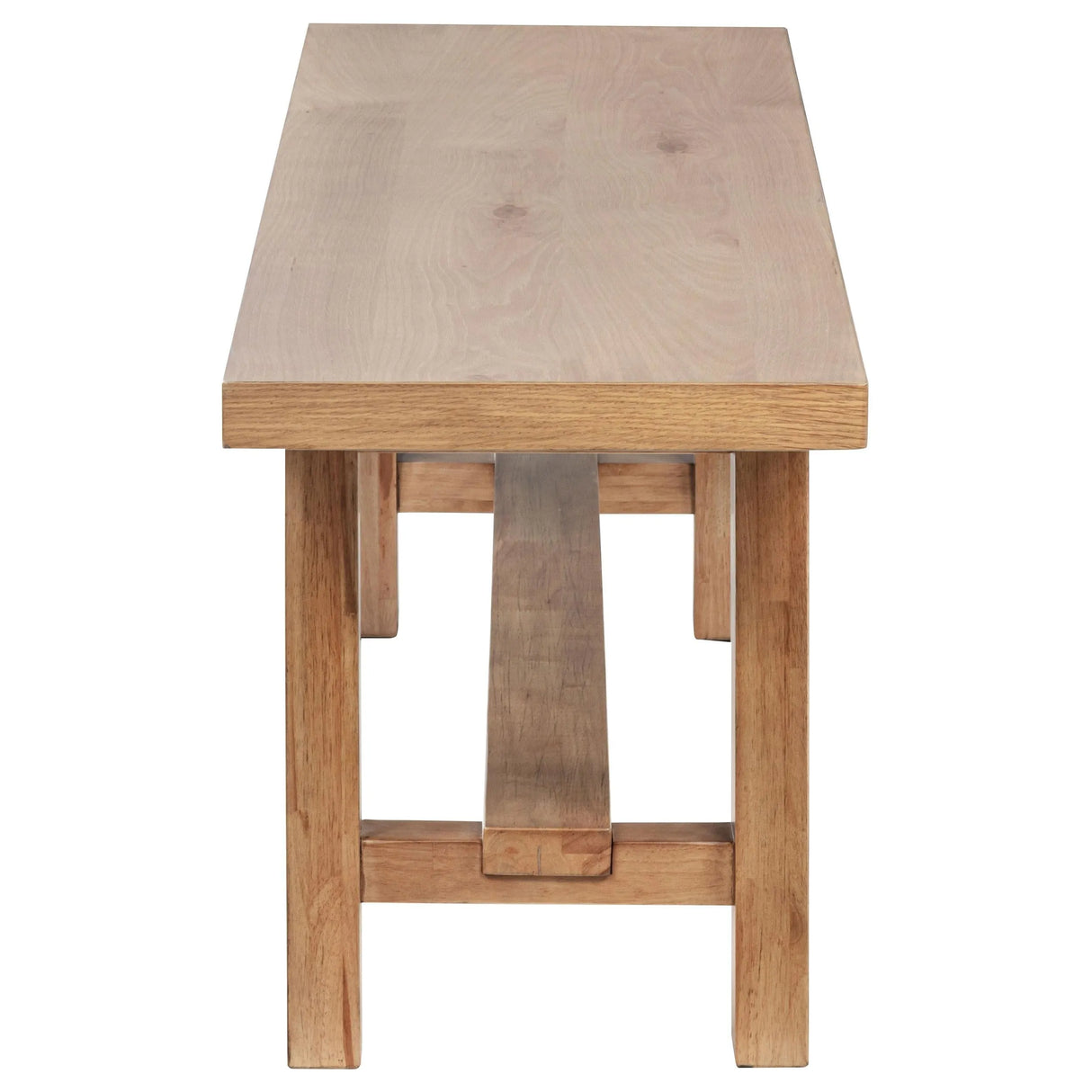 Middleton Natural Brown Wood Backless Dining Bench by Coaster at Eve Furniture