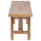 Middleton Natural Brown Wood Backless Dining Bench by Coaster at Eve Furniture
