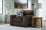 Midnight-Madness Chocolate 4-Piece Sectional and Oversized Chair