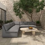 Miles Speckled Light Grey Outdoor Corner by Moe's Home at Eve Furniture