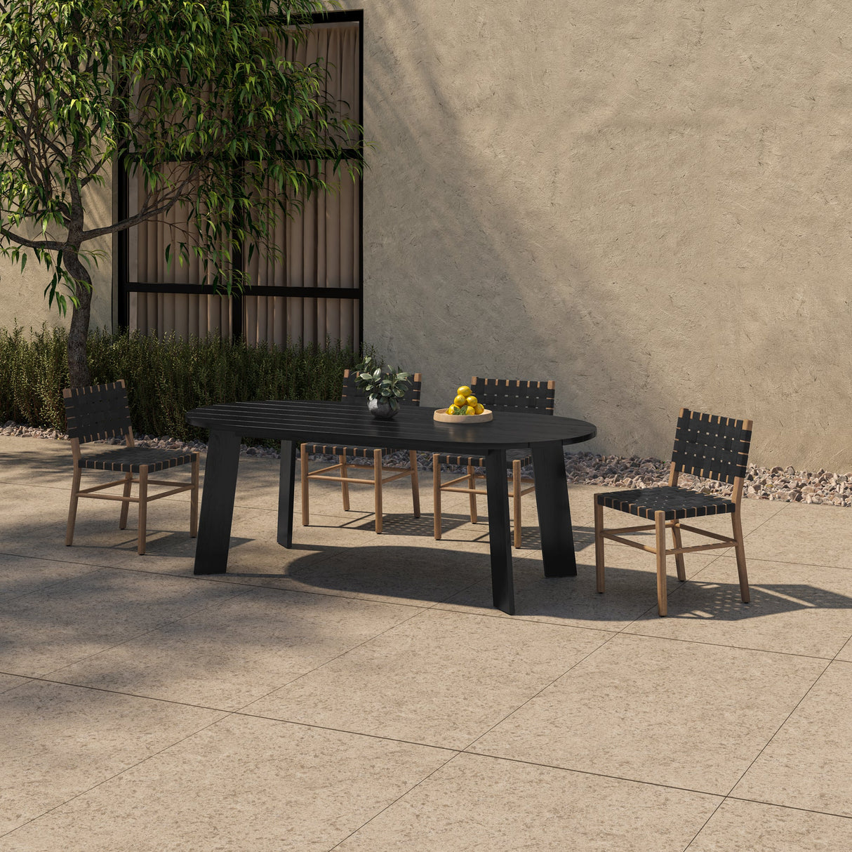 Mira Black Outdoor Dining Chair by Moe's Home at Eve Furniture
