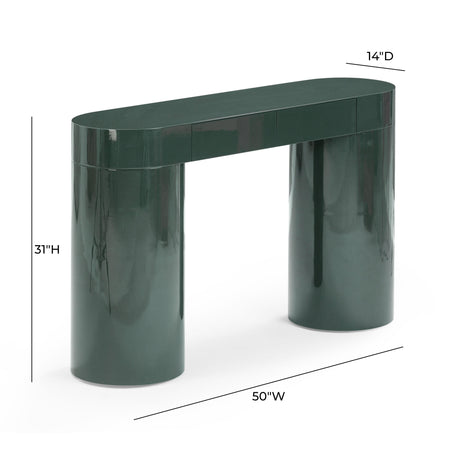 Mira High Gloss Console Table by TOV Furniture at Eve Furniture