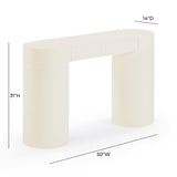 Mira High Gloss Console Table by TOV Furniture at Eve Furniture