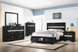 Miranda Black 4-Piece Full Storage Bedroom Set by Coaster at Eve Furniture