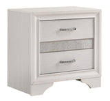 Miranda White 2-Drawer Nightstand Tray by Coaster at Eve Furniture