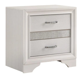 Miranda White 2-Drawer Nightstand Tray by Coaster at Eve Furniture